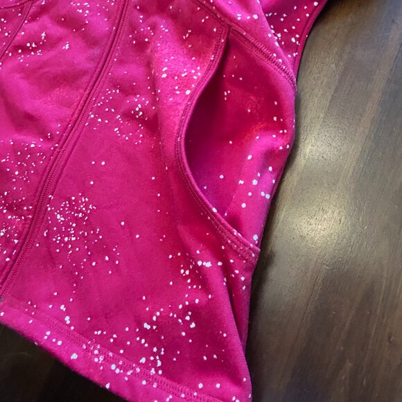 The North Face Women's Full Zip Jacket Galaxy Splatter Dark Pink Size Small - Picture 14 of 16